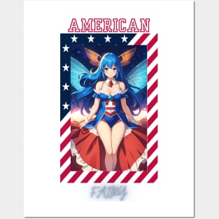 Stars and Stripes Fairy Posters and Art